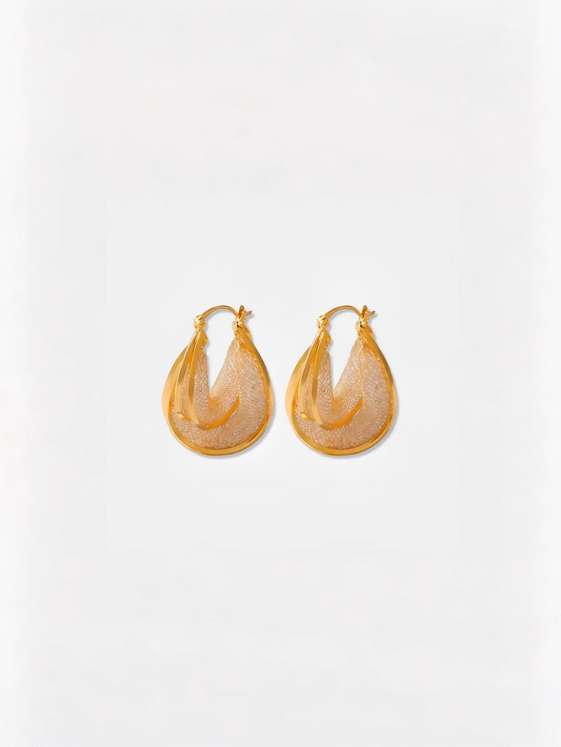 Crystal Arc Earrings