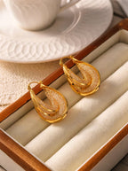 Crystal Arc Earrings