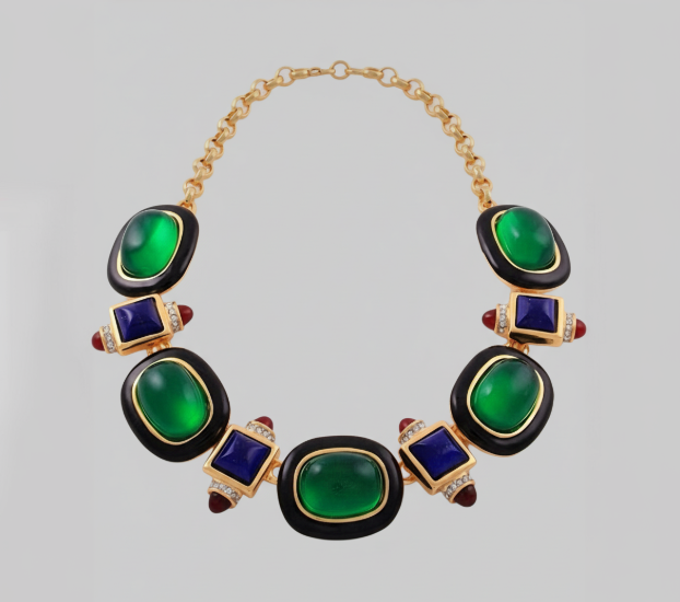 Emerald Crown Necklace